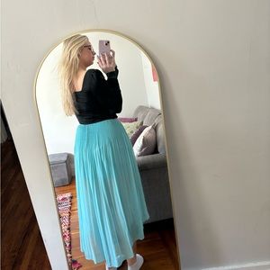 Blue Turquoise Thrifted Skirt